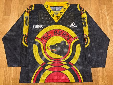 ORIGINAL SC BERN # 15 HAWORTH TRIKOT SCB 1989/90 BLACKY XL
