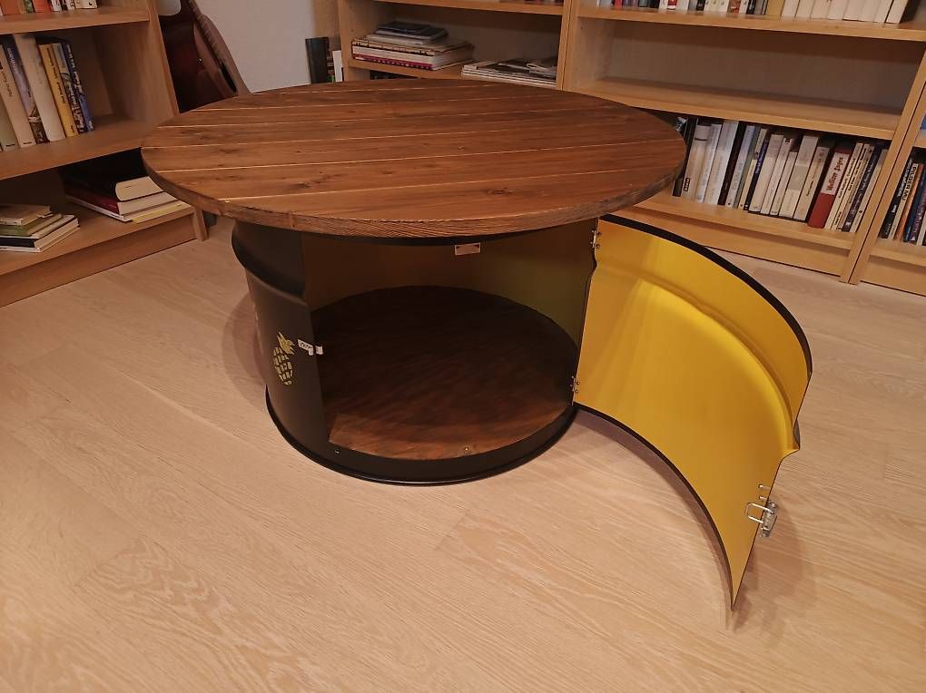 Tische: Salontisch aus ehemaligem Oelfass – Gebraucht aus Horgen von Aldo25 2