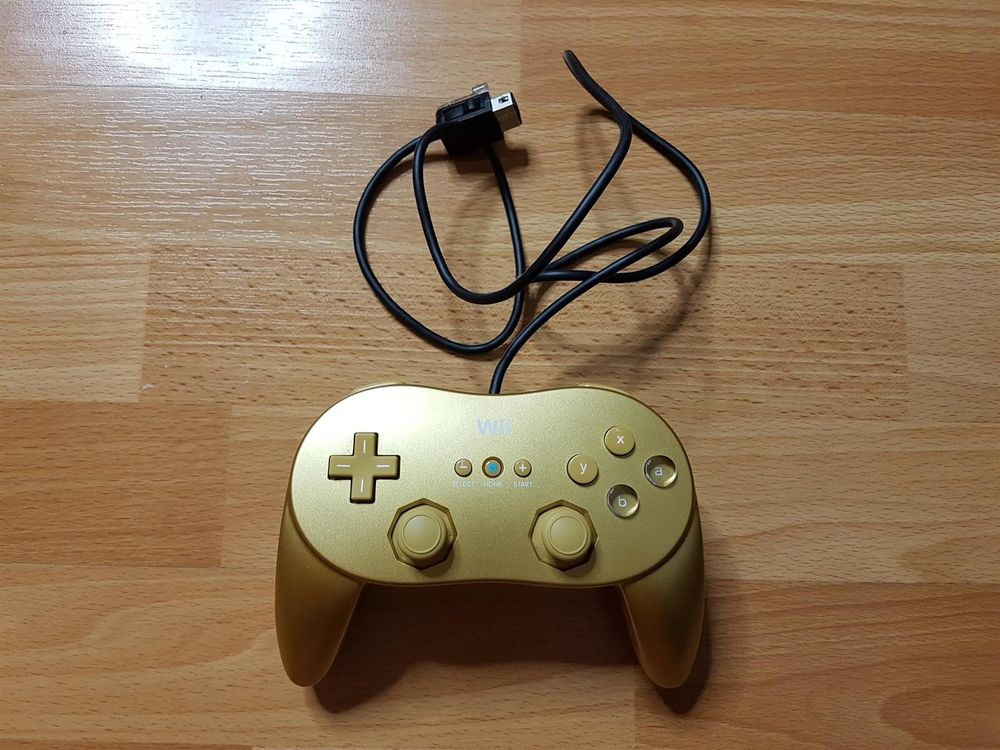 Original Gold Classic Wii Pro Controller Kaufen auf Ricardo