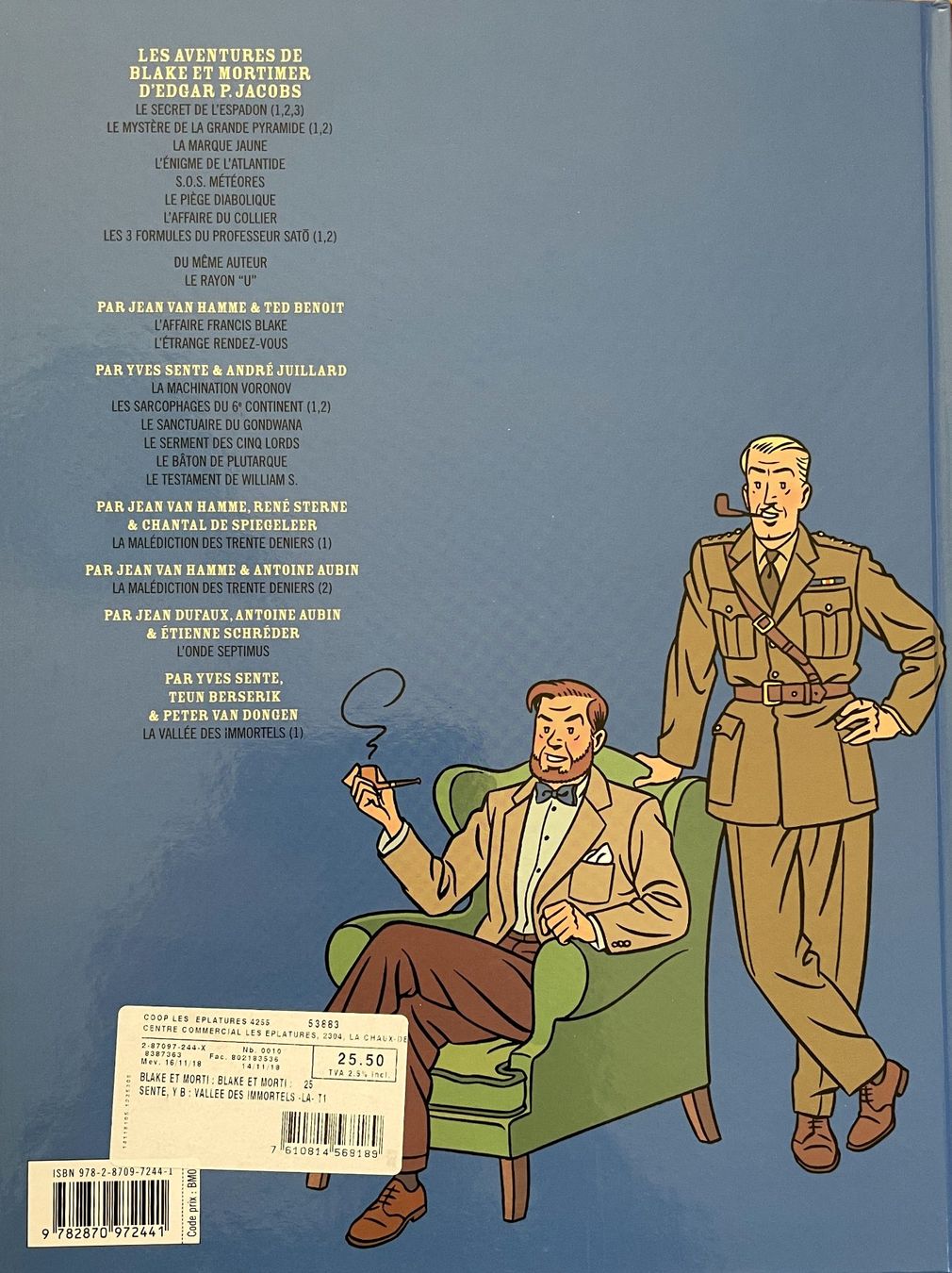 BD: Blake et Mortimer - La vallée des immortels E.O. 2018 TBE++ – D'occasion à Savagnier par Ne2065 1