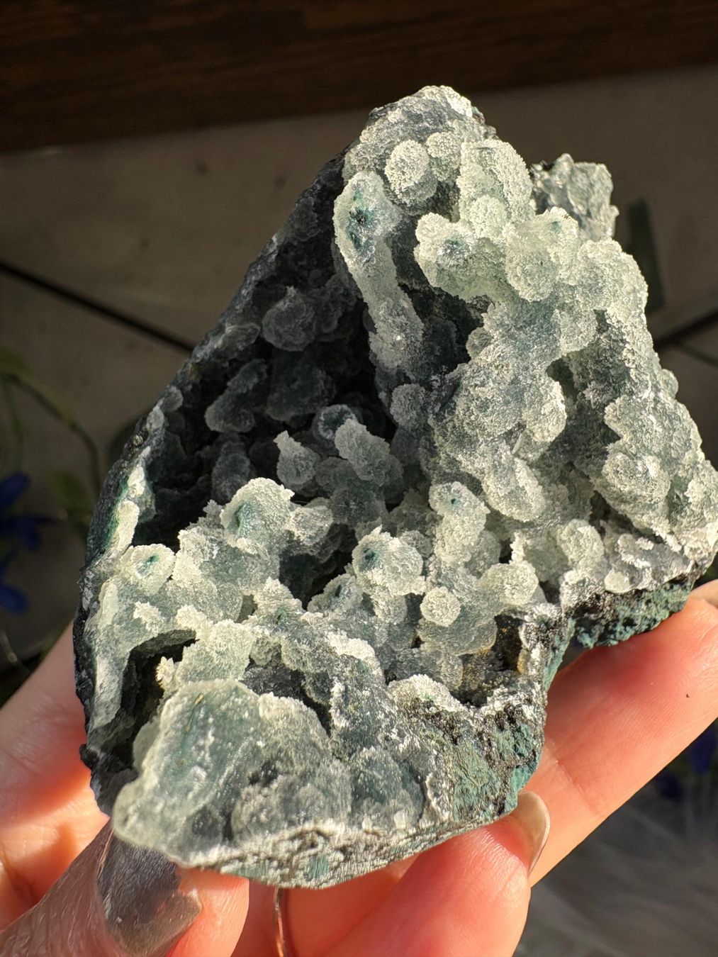 Minerali & Pietre curative: Grüner Chalcedon-Stalaktit – Nuovo (secondo la descrizione) da Neuheim venduto da m.hald 3