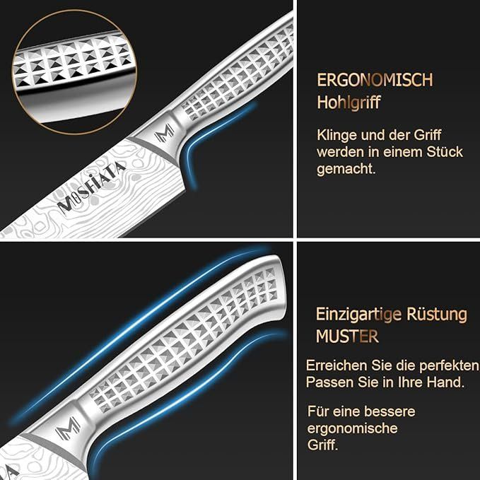 Coltelli: Küchenmesser Set Edelstahl, 5pcs – Nuovo e nell'imballaggio originale da Oberentfelden venduto da abz_l7vm 2