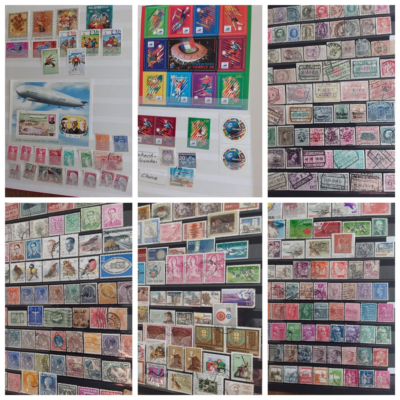 Alle Briefmarken: 5 Stk. Briefmarkenalben "Ausland" – Gebraucht aus Münchwilen AG von Nesar 2