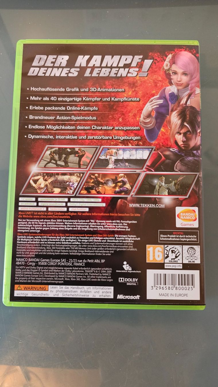 Spiele: Tekken 6 Xbox 360 Game - Top Zustand! – Gebraucht aus Koppigen von Kellerfundsachen 2