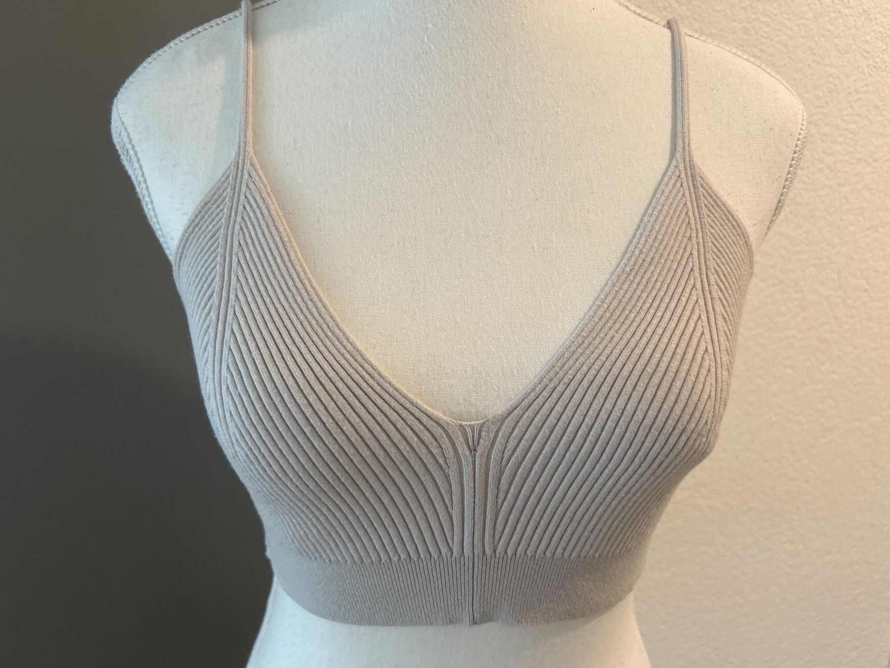 H&M Top: Bustier - Top beige Rippstrick von H&M Gr. S – Usato da Brunnen venduto da Nala2929 2