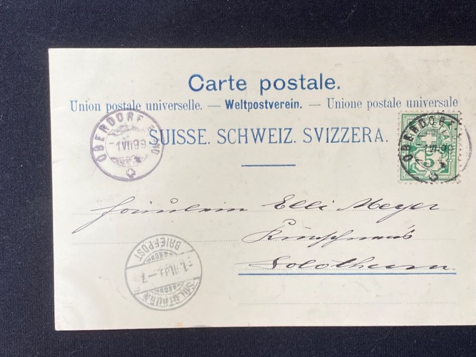 Cartoline postali: Gruss aus Waldenburg - AK  - 1899 – Usato da zürich venduto da papalapa 1
