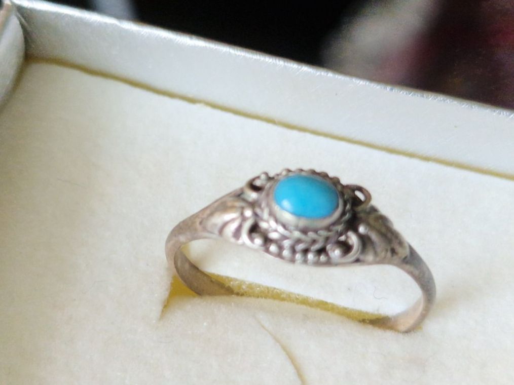 Anelli: Ring Silber Türkis – Usato da Mörschwil venduto da wunderkiste44 2