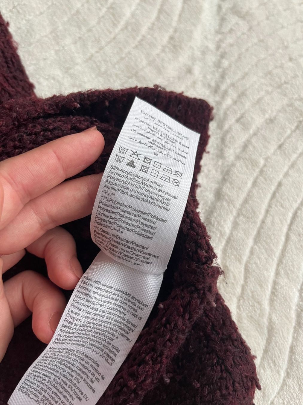 Only Pulls & Sweat-shirts: Strickpullover in Bordeaux – D'occasion à Horw par mira_6p85 7