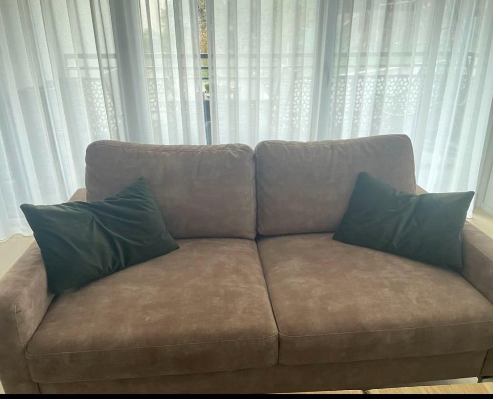 Divani: 2er & 3er Samt-Sofa in neuwertigem Zustand – Nuovo (secondo la descrizione) da Samstagern venduto da kev_dh9s 2