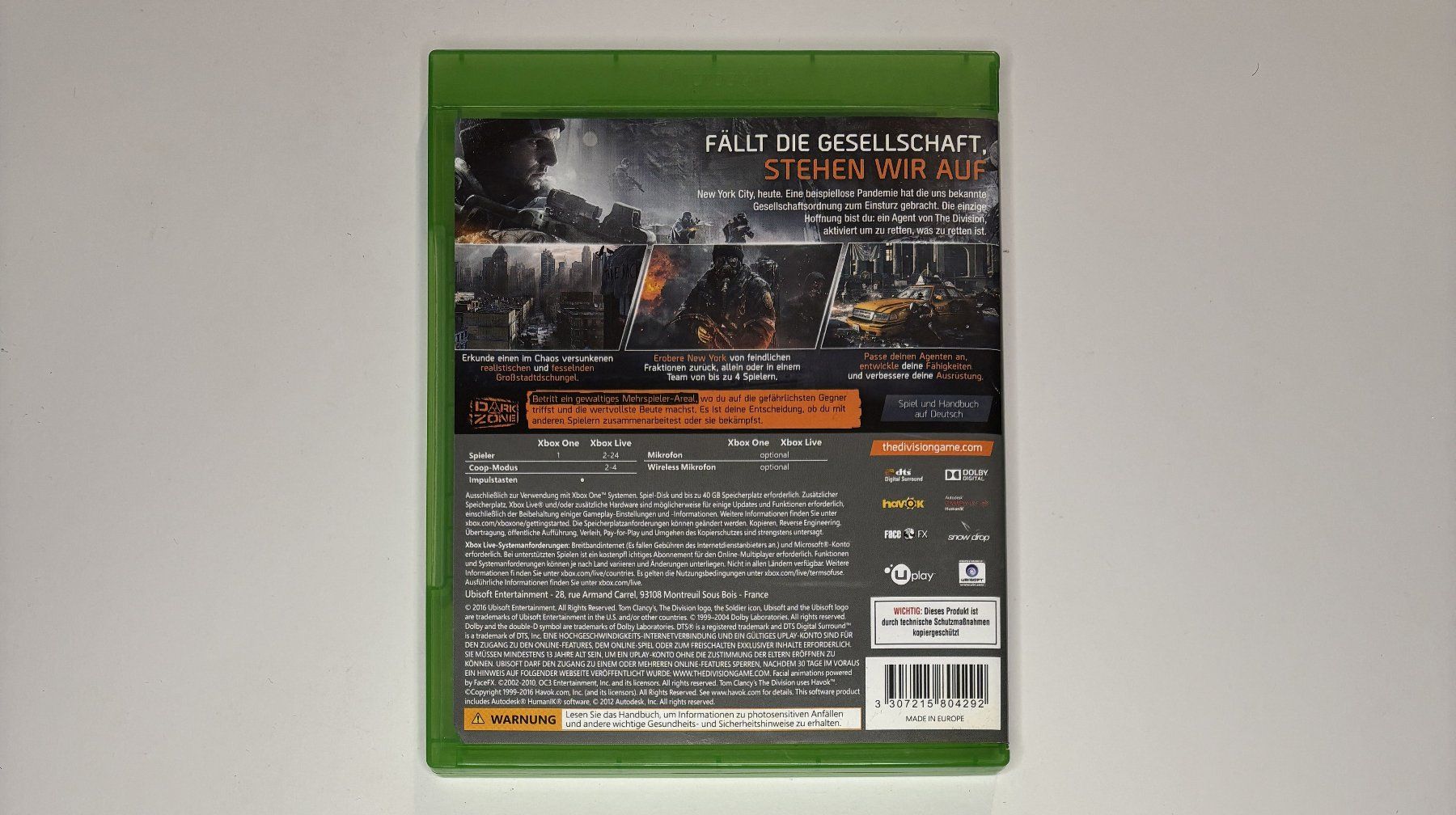 Giochi: XBOX One - Tom Clancy's The Division – Usato da Allschwil venduto da Bullach 2