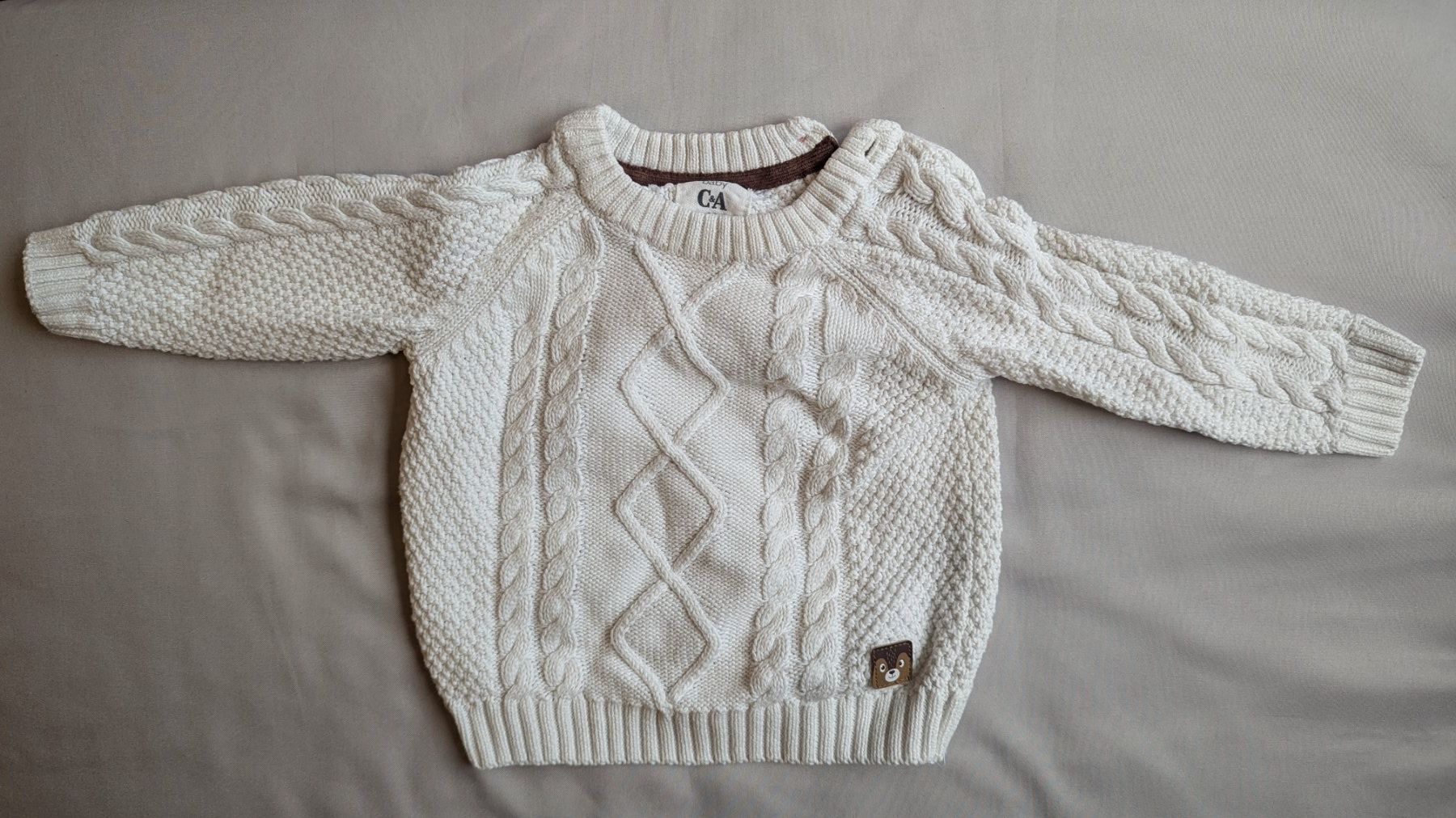 C&A Pullover & Sweatshirts: Winterlicher C&A Baby Strickpullover, Gr. 68, Top Zustand! – Neu (gemäss Beschreibung) aus Dietikon von jul_6wgf 1
