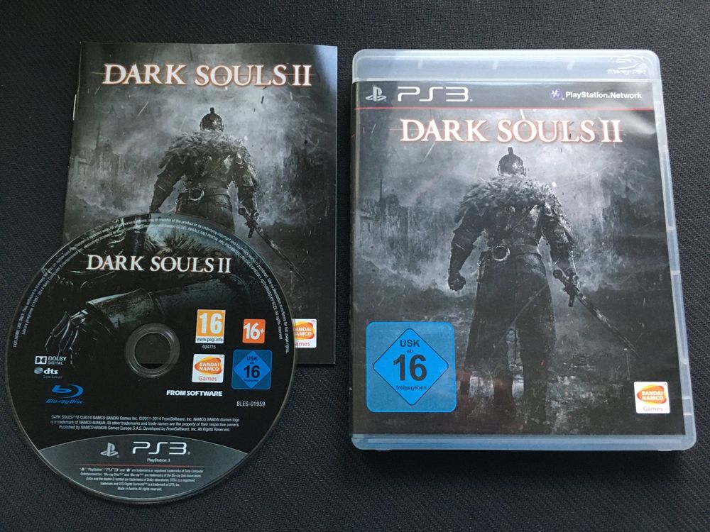 Jeu Dark Souls II Complet PS3 - Version Française, Très Bon état, Boîte Et Instructions Incluses