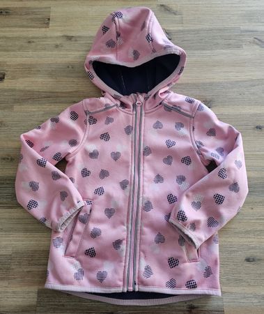 Softshelljacke Hearts Pink Grösse 98/104 guter Zustand