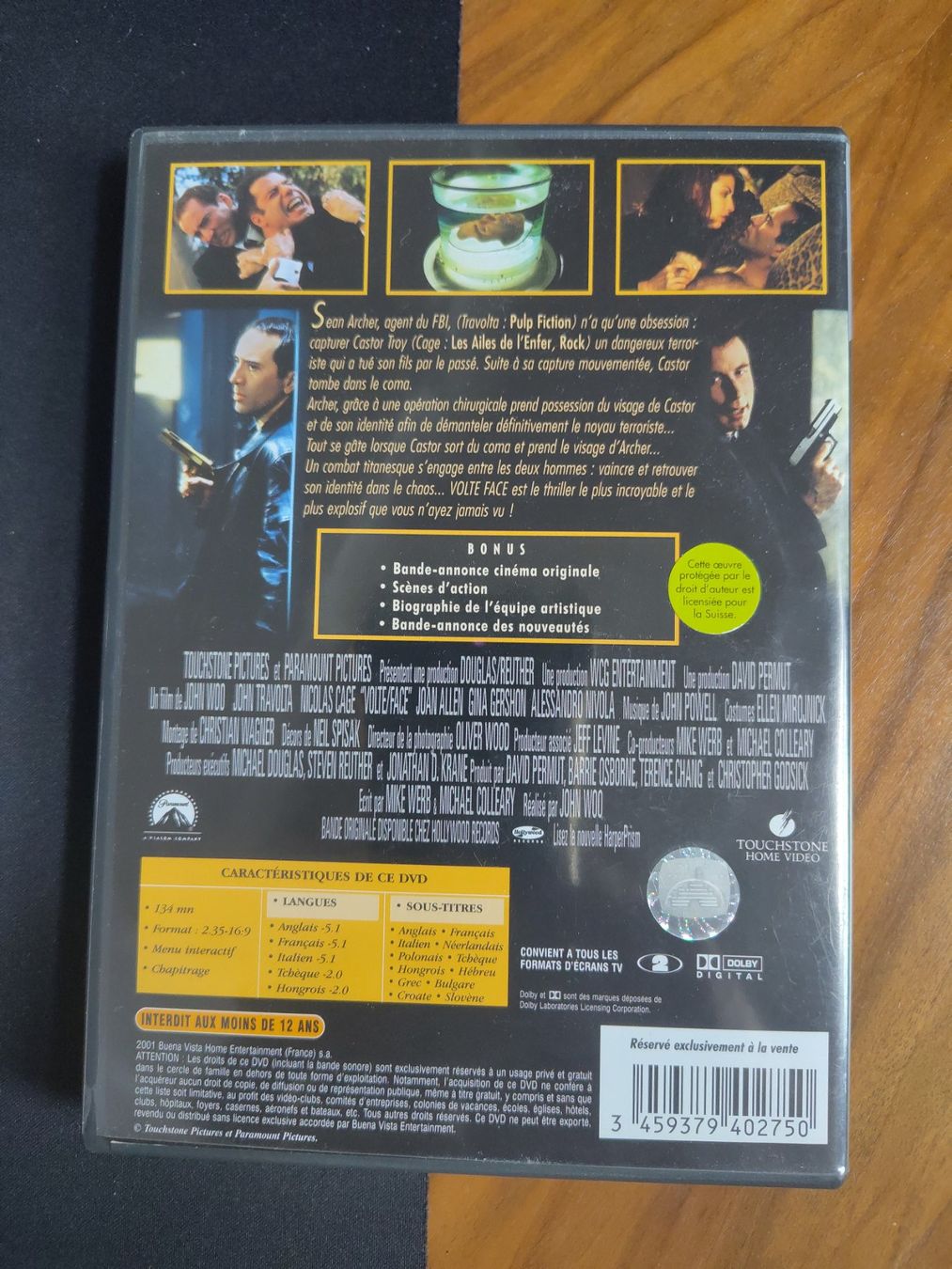 Tutti i DVDs: DVD Volte Face – Usato da Froideville venduto da Nadrom 1
