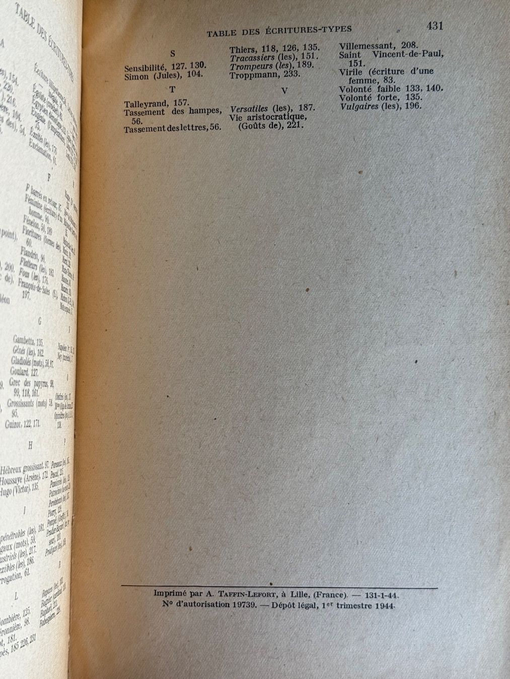 Bücher: 1944 Système de Graphologie Jean Michon Paris – Gebraucht aus Itingen von uhu777 6