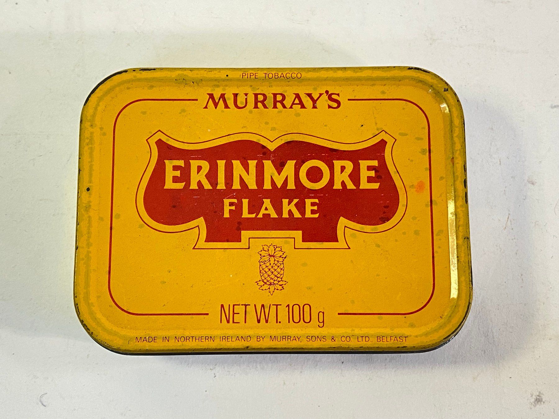 Barattoli: Vintage Blechdose, Tabakdose "Murray's Erinmore Flake" – Usato da Schaffhausen venduto da VintageCity