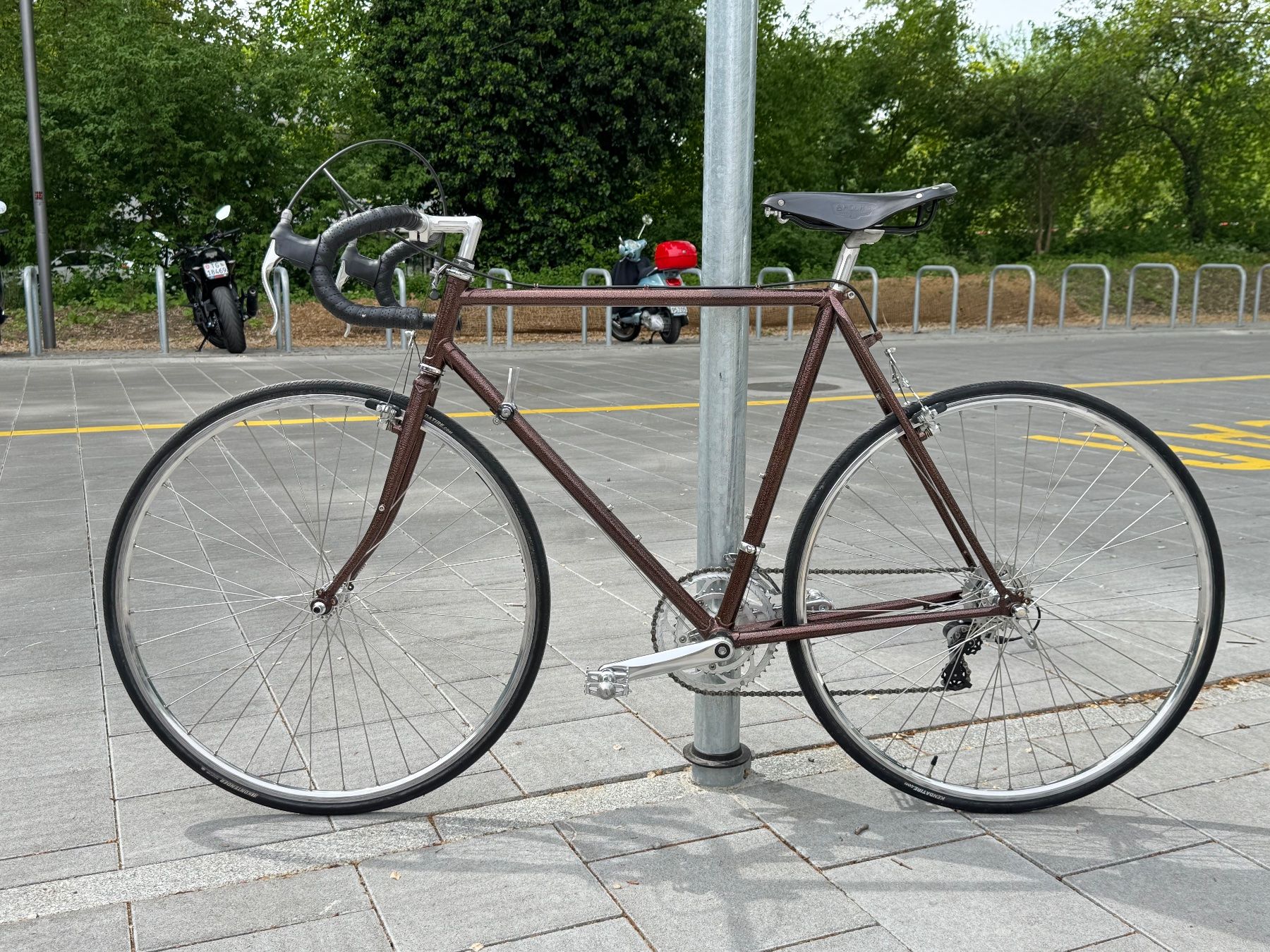 Velos: Vintage road bike, copper-look steel frame, size 56 cm – Gebraucht aus Zürich von fra_59dz 1