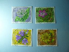 1991 Pro Juventute Waldblumen ET Vollstempel j319-j322