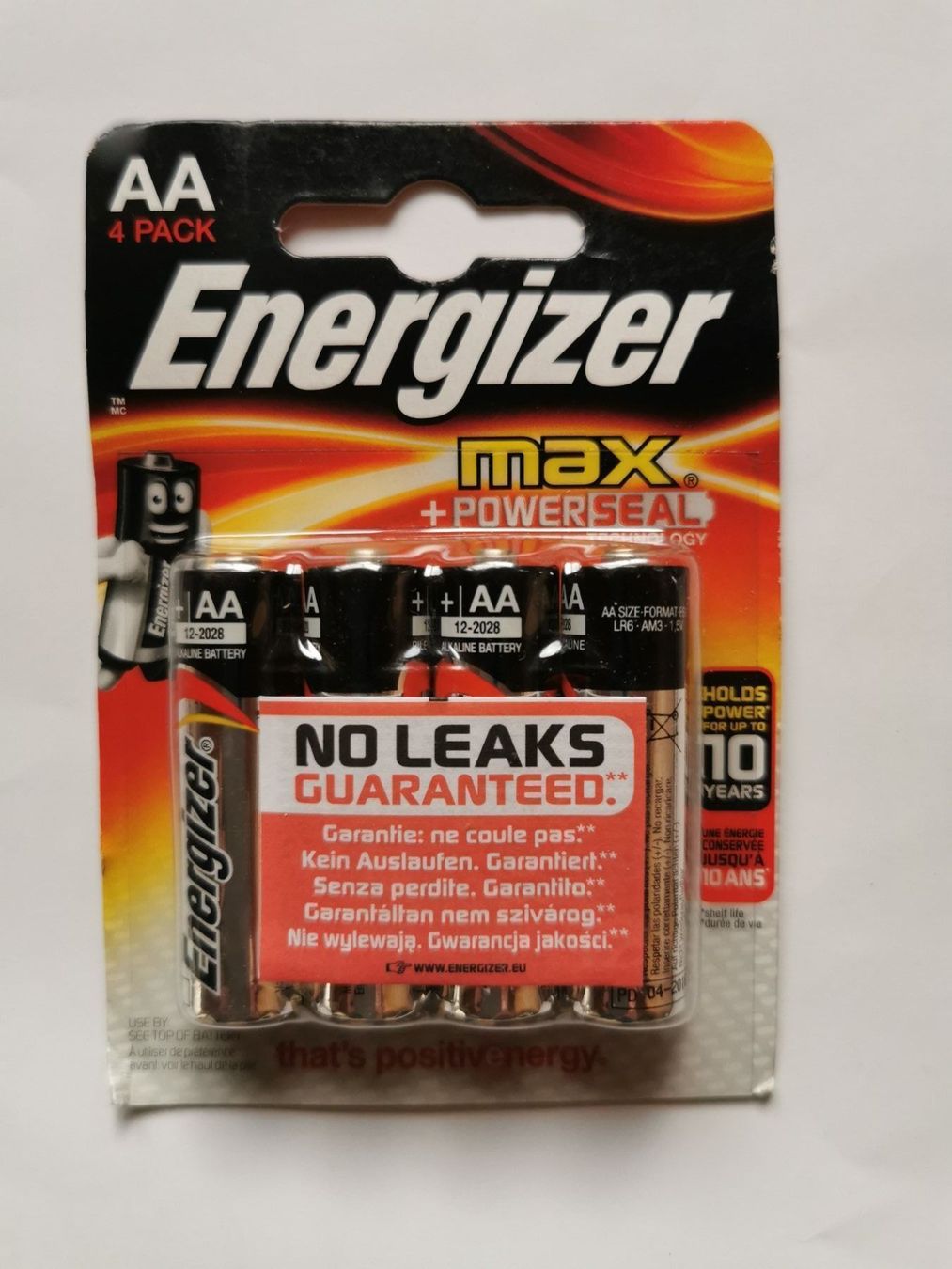 Energizer Caricatori & Batterie: 4 Energizer Batterien AA max. Powerseal NOLEAKS – Nuovo e nell'imballaggio originale da Gebenstorf venduto da monschala