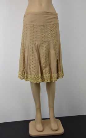 Mexx Damen Rock Sommerrock  /beige /Gr.38/Neu