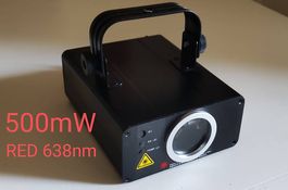 Mini Partylaser Rot 500mW 638nm dmx