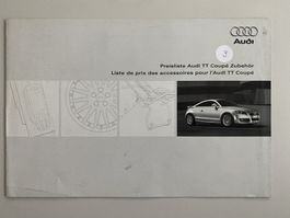 Audi TT Zubehör Preisliste Magazin (02.2007)
