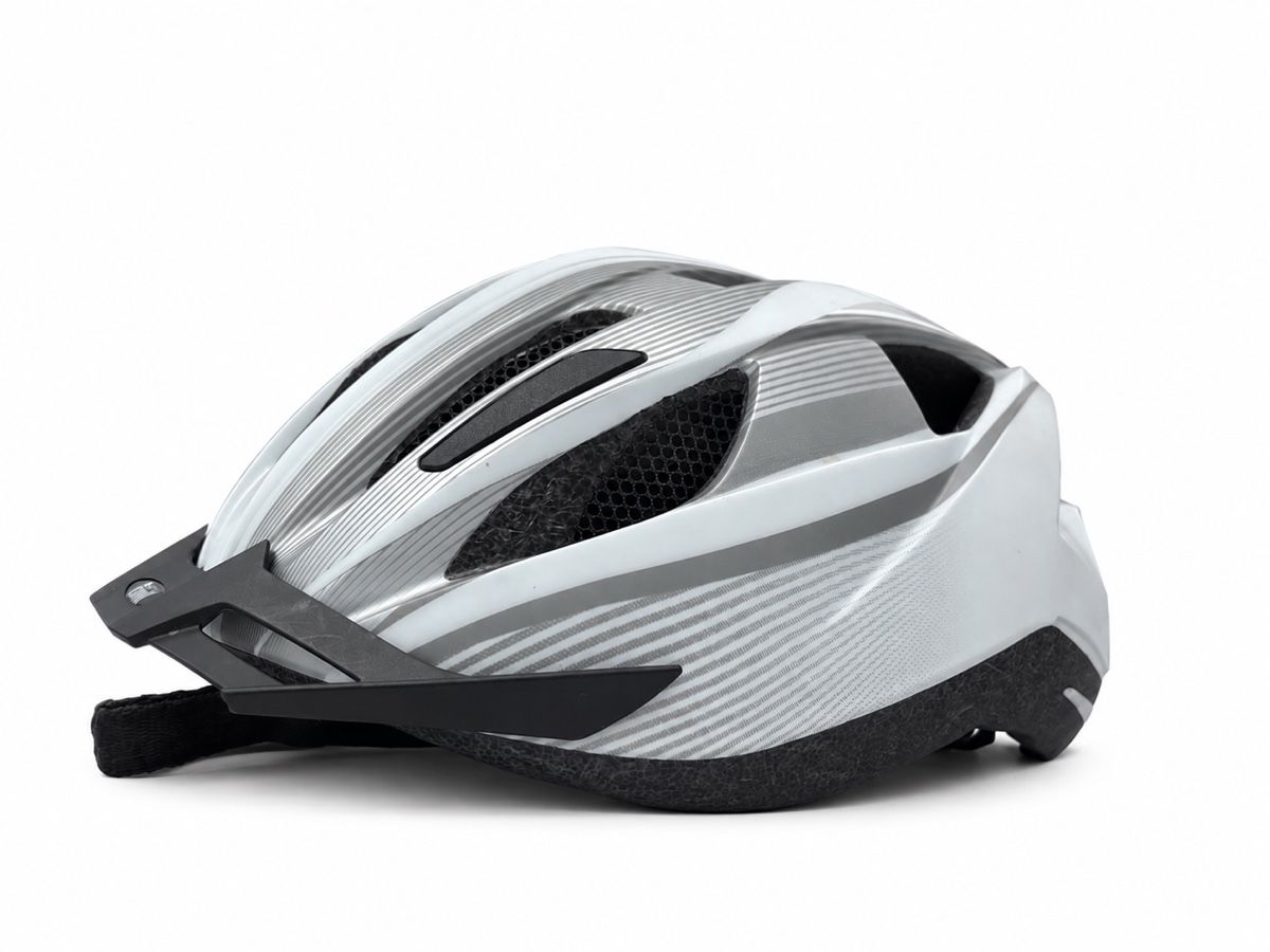 Caschi: Fahrradhelm mit LED Licht weiss Grösse  – Usato da Willisau venduto da aid_v56b
