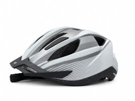 Fahrradhelm mit LED Licht weiss Grösse 