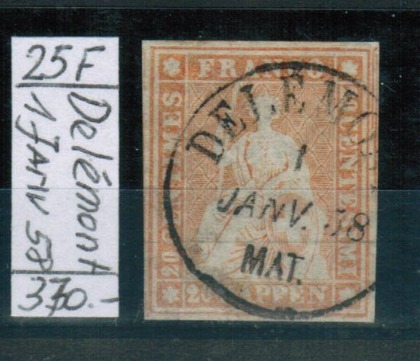 Alle Briefmarken: Strubel 25F – Gebraucht aus Bern von peri02