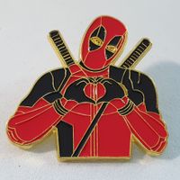 AA113 - Pin Deadpool ca. 4 x 4 cm.