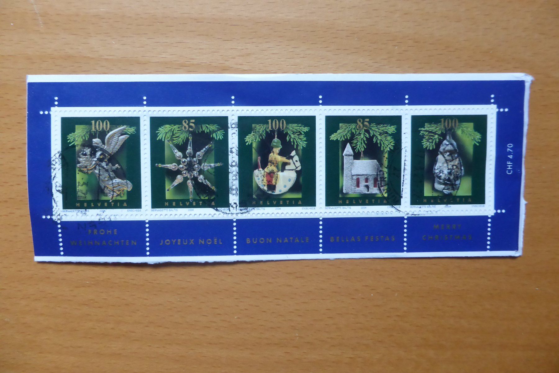 Tutti i francobolli: CH - Briefmarken - Weihnachten – Usato da Brunnadern venduto da lesezirkel