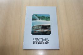 Peugeot 504 Coupe & Cabriolet Prospekt 1981 NL