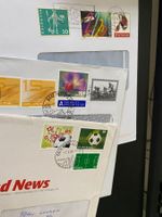 3 Belege gelaufen Fussball EM + Millenium  spez. Ortsstempel