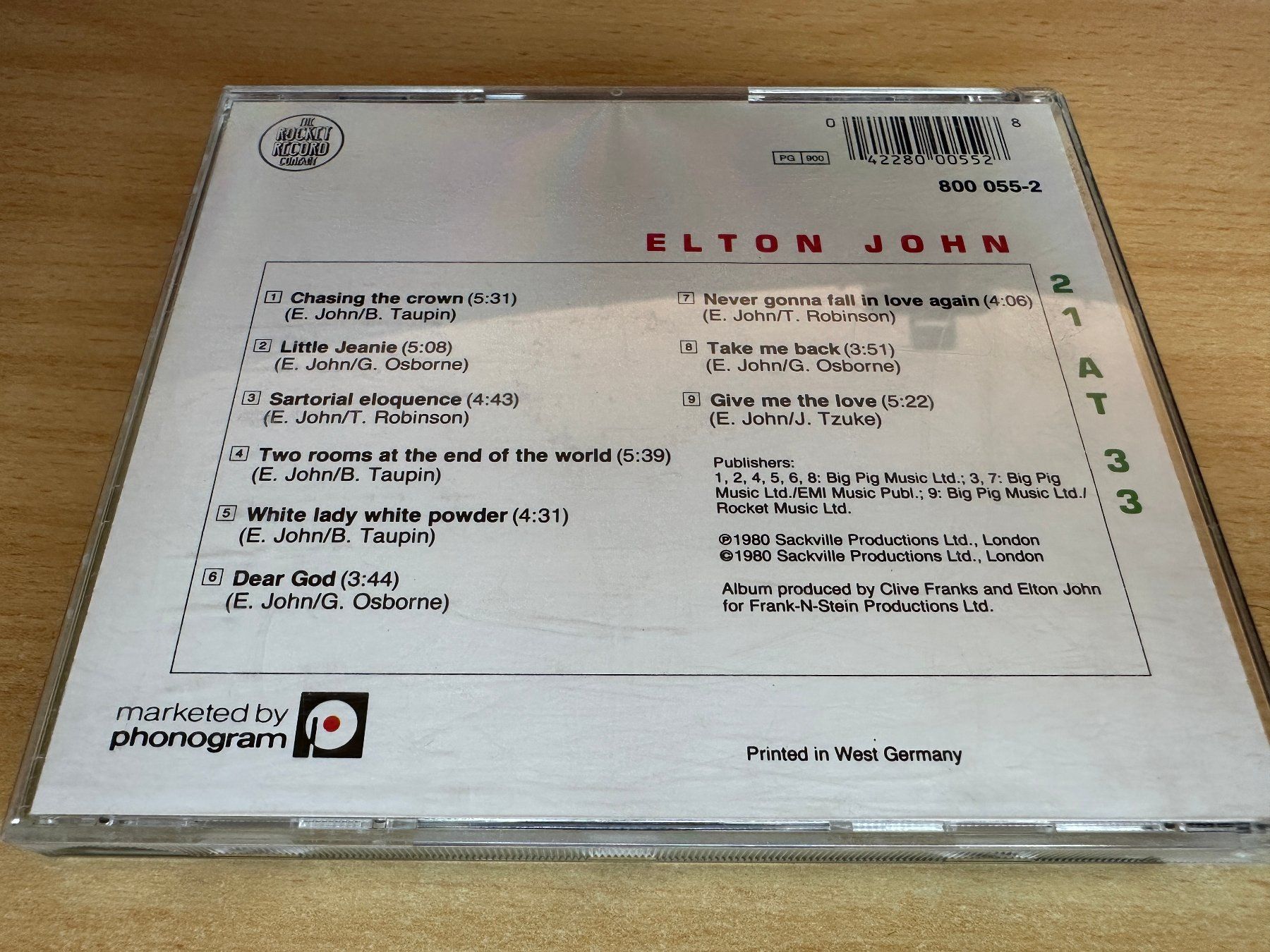 CD: Elton John – 21 At 33 – Usato da Rikon im Tösstal venduto da Alpenmutz 1