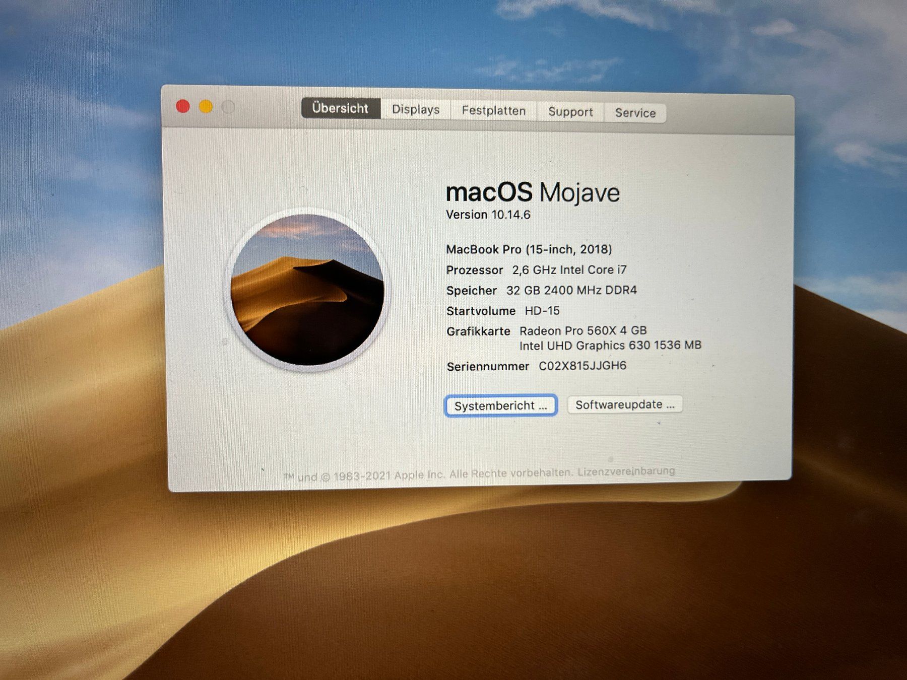 Apple Notebook: Macbook Pro 15 Zoll – Usato da Zürich venduto da sergio67 3