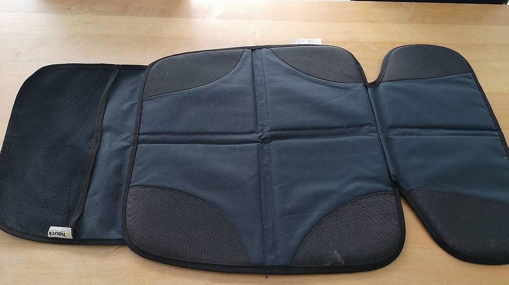 Qirc Autositzschoner Für Kindersitze - Wasserdicht Mit Netztaschen Schwarz-Rot