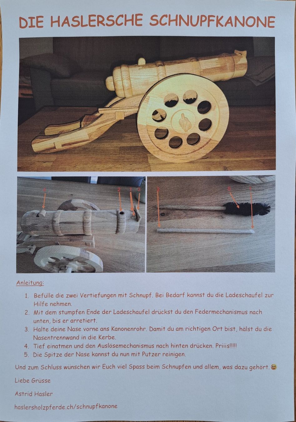 Tabacchi: Haslersche Schnupfkanone – Nuovo e nell'imballaggio originale da Wiezikon b.Sirnach venduto da Asti75 3