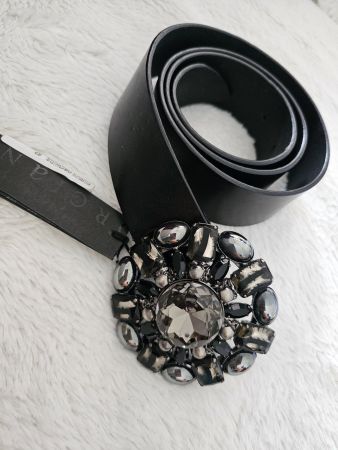 Ceinture en cuir Orciani avec boucle strass