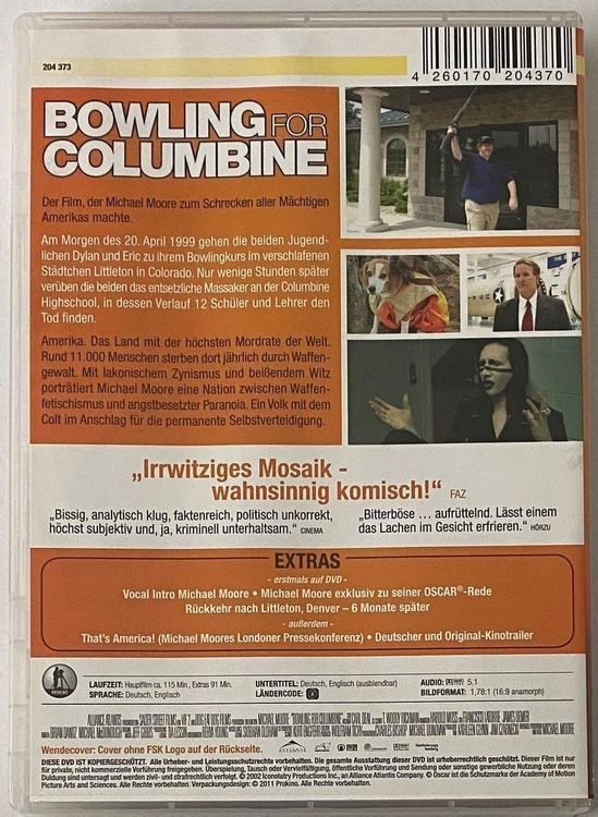Tutti i DVDs: Bowling for Columbine – Usato da Flums venduto da Asquillo 1
