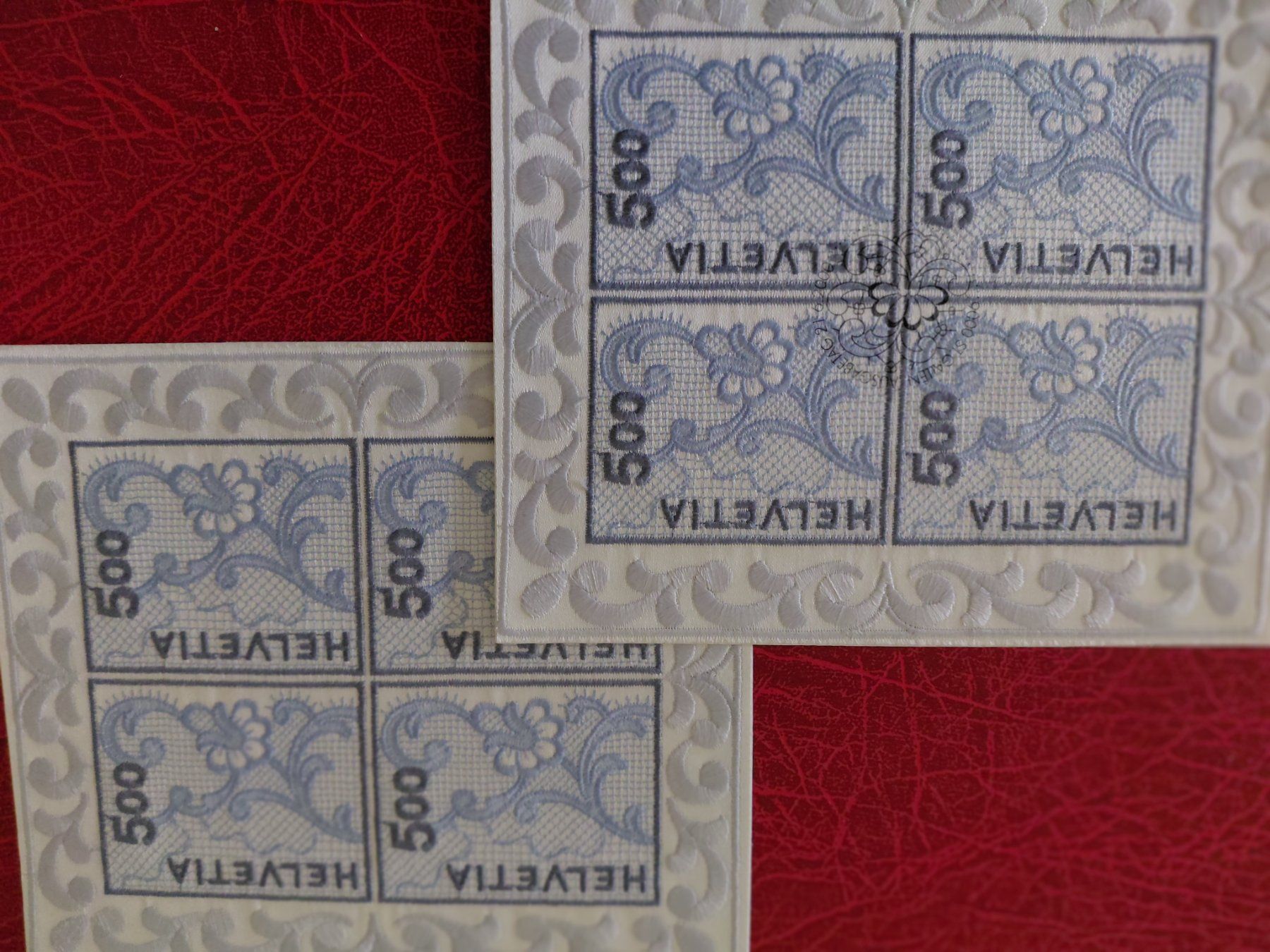 Alle Briefmarken: 2x Stickerei Block  **/o – Gebraucht aus Horw von Onurb008