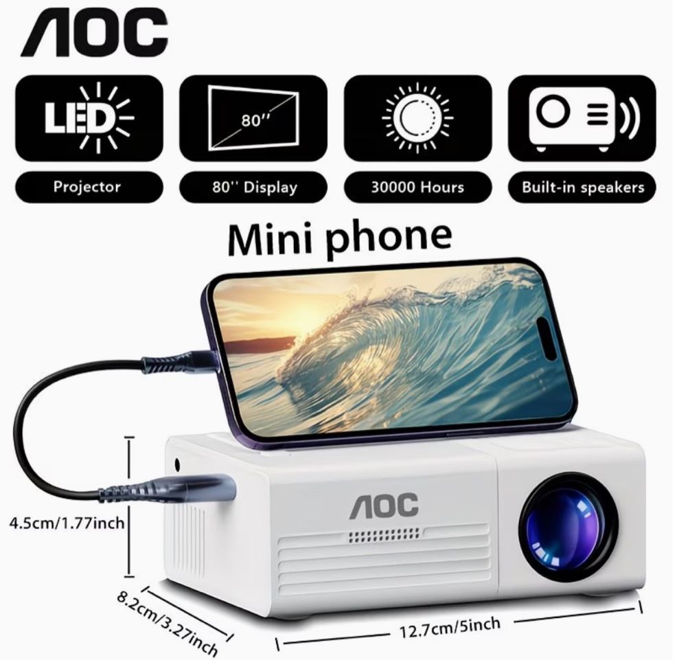 Videoprojektoren: Mini projecteur portable AOC – Neu und originalverpackt aus Conthey von Michel124 1
