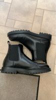 Stylische schwarze Chelsea Boots, Gr. 44