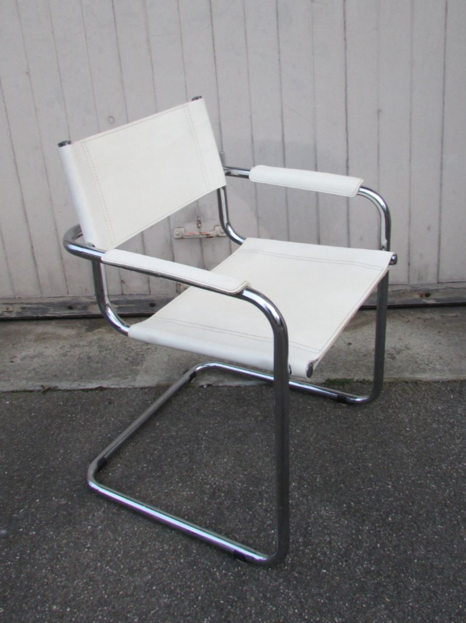 Sessel: Vintage Freischwinger Stahlrohr Sessel 1970er Jahre – Gebraucht aus Zollikofen von Flavabana 1