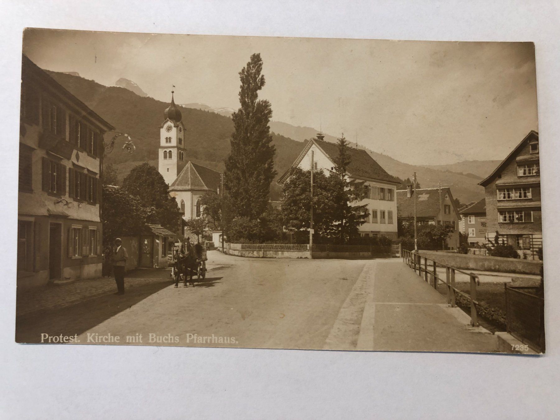 Cartes postales: Buchs Protest Kirche - Pfarrhaus  1921 – D'occasion à Pfäffikon ZH par Waltoversand
