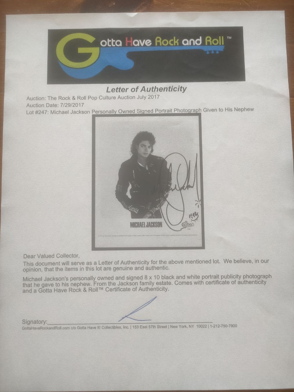 Autogramme: Michael Jackson Autogramm  – Neu (gemäss Beschreibung) aus Greifensee von mx1979 3