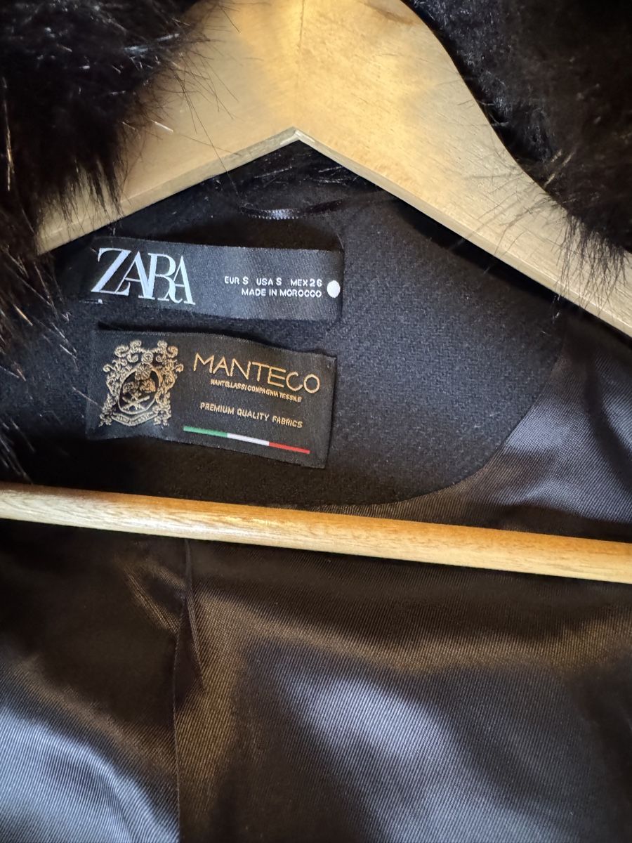 Zara Cappotti: Zara manteco wool black coat S – Usato da Zürich venduto da Lovelyperfumes 3