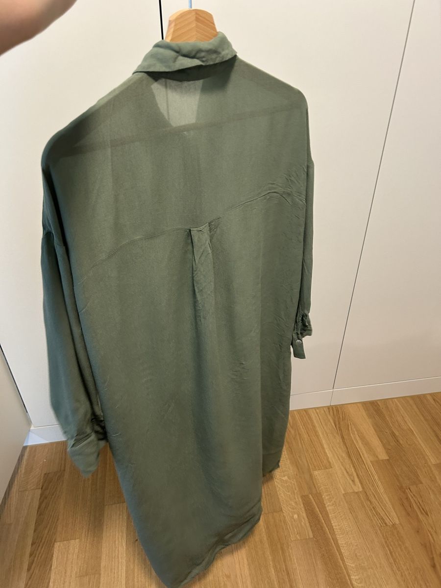 Vestiti: Damen Oversize Hemdbluse Khaki XS neu – Usato da Zürich venduto da Dailychic 2