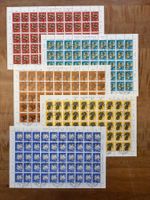 Pro Juventute 1965 Serie im Bogen mit  ET-ʘ und Gummi **