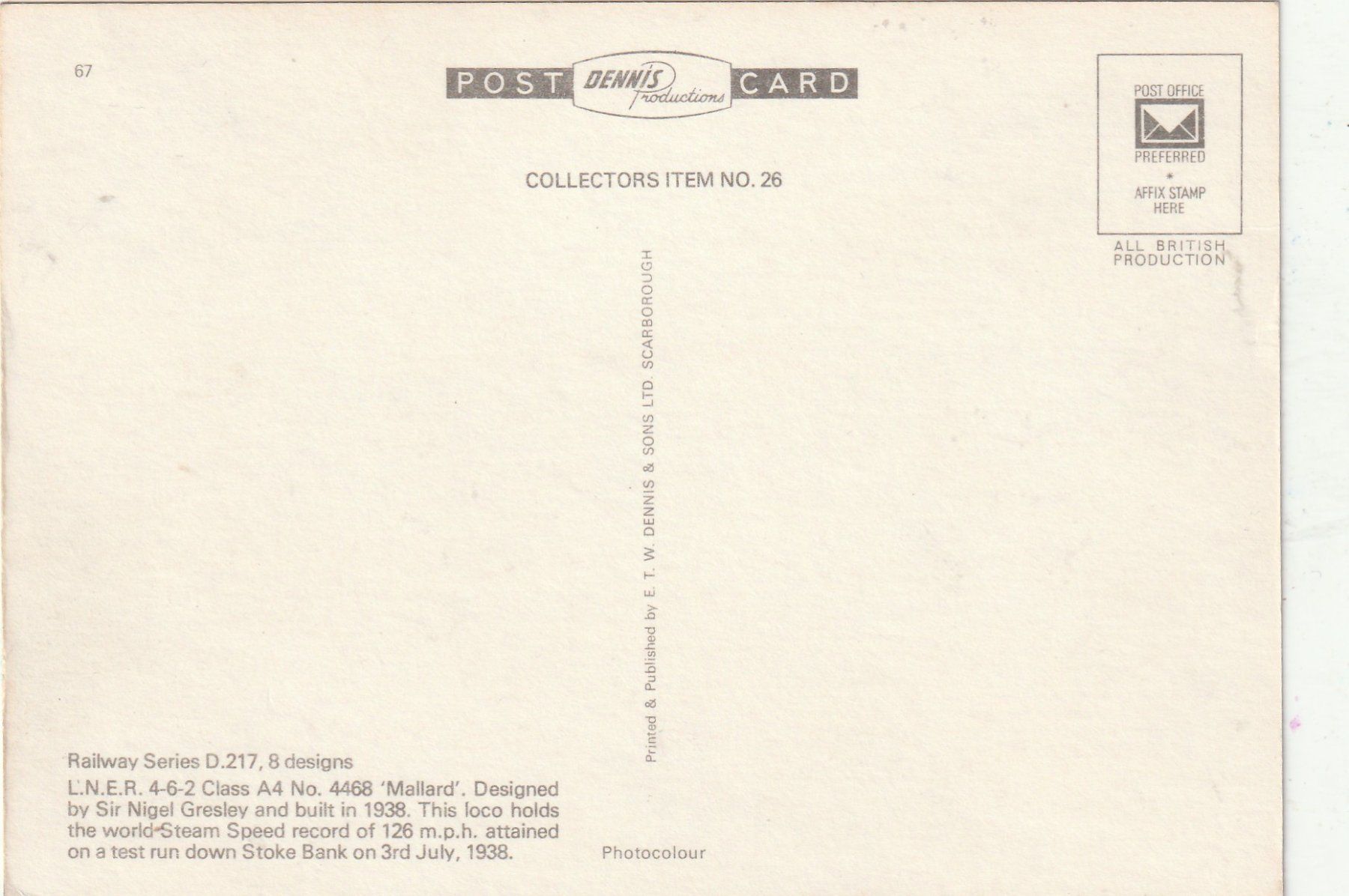 Cartoline postali: Serie Bahn  D. 217 – Usato da Lumbrein venduto da made02 1