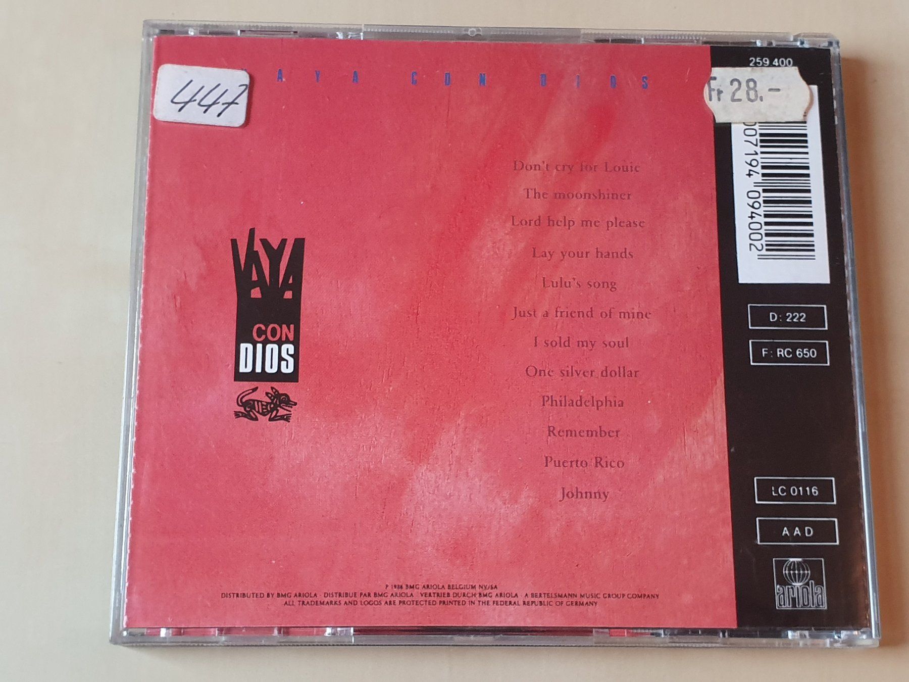 CDs: Vaya Con Dios – D'occasion à Stansstad par collectorsshop 1